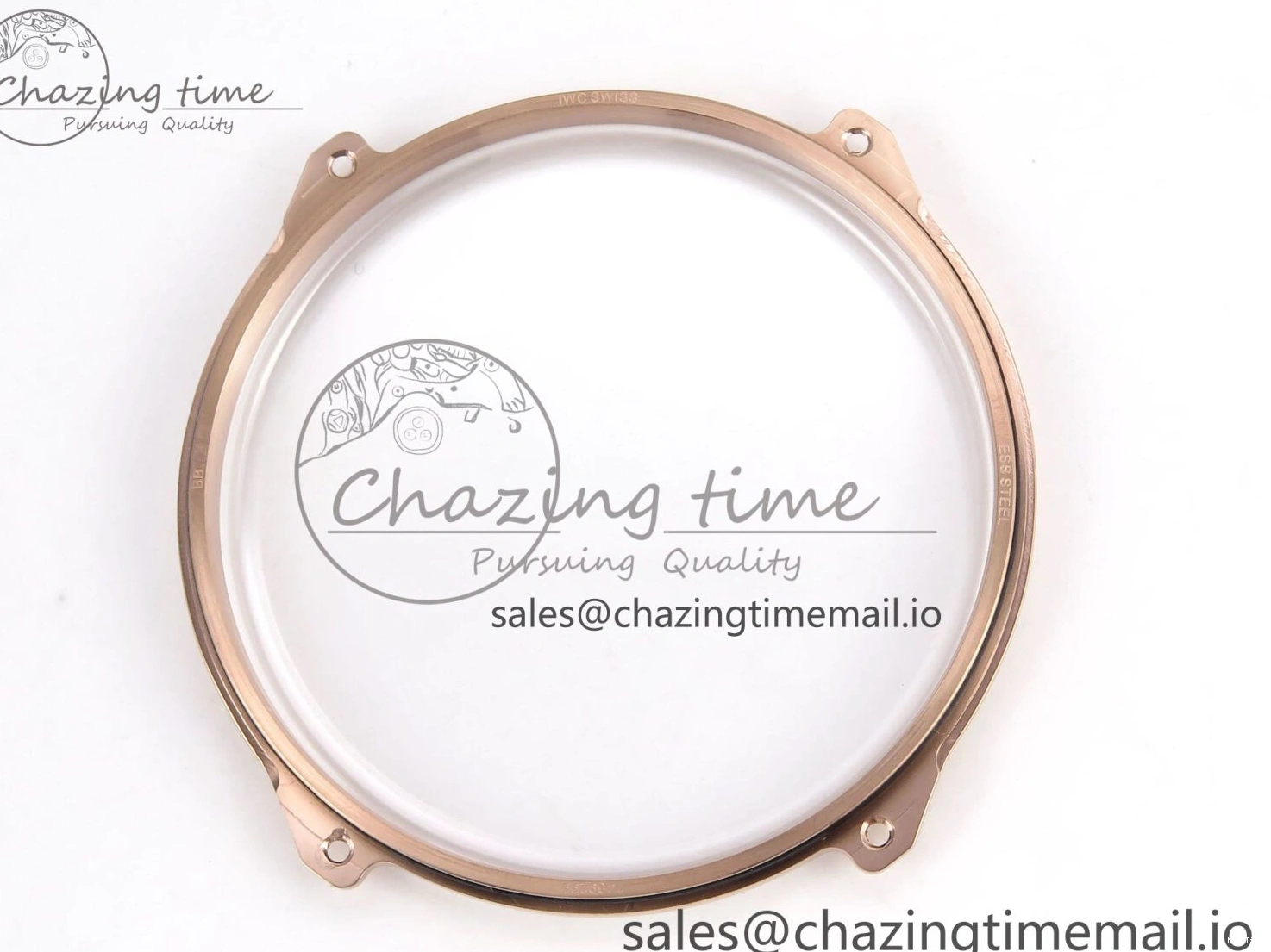 MIROTIME 0110 Portugieser Automatic 42mm RG APSF 1:1 Best Edition Black Dial on Black Leather Strap A Original 7007